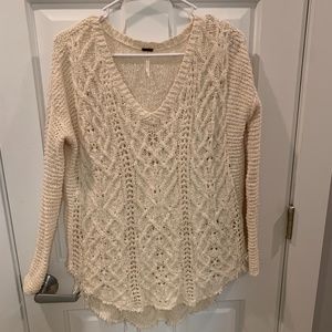 Free People Cable Knit Sweater Size XS
